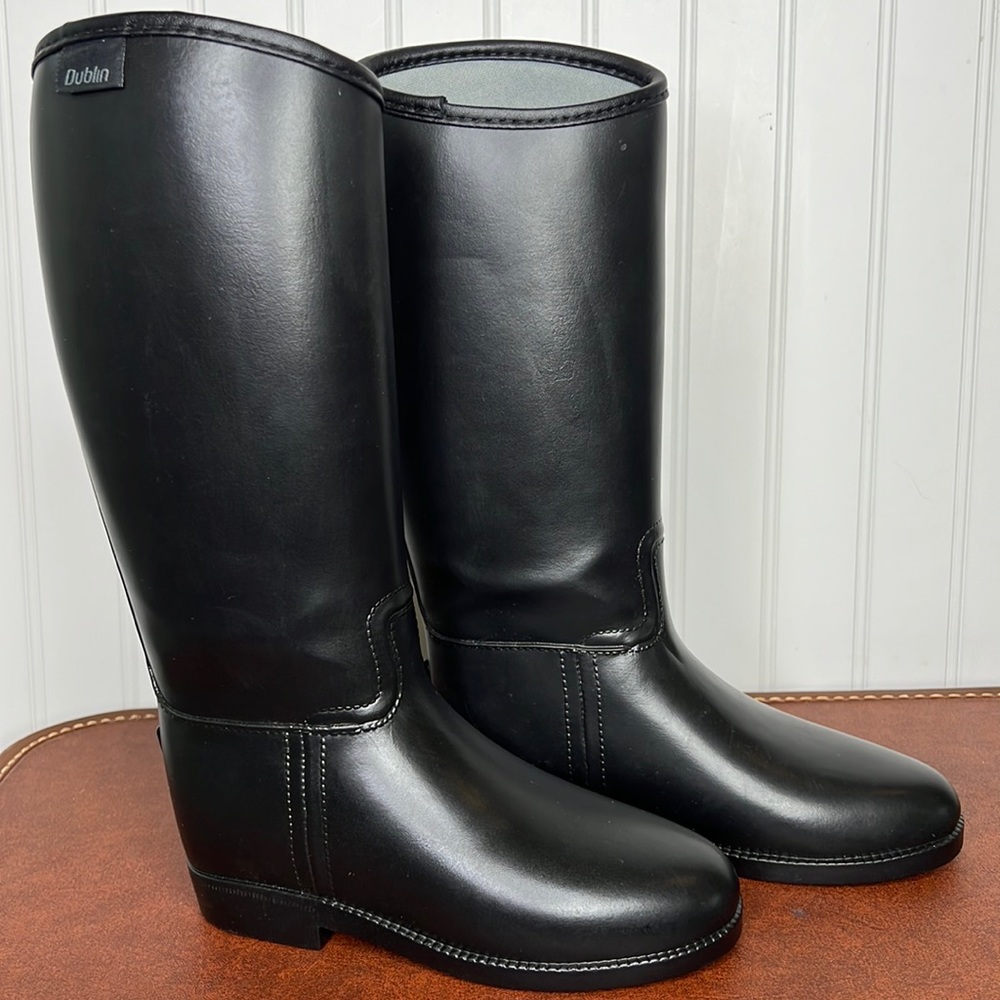 Kids Black Rain & Snow Boots